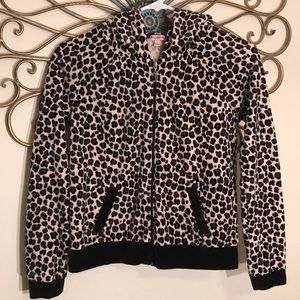 NWOT Girls Juicy Couture cheetah print hoodie